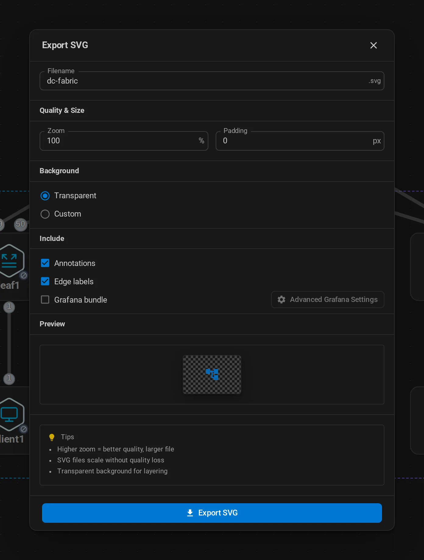Capture Viewport as SVG